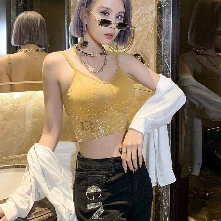 Women Soft STUFF Biddies With Front Stone And Adjustable Strap